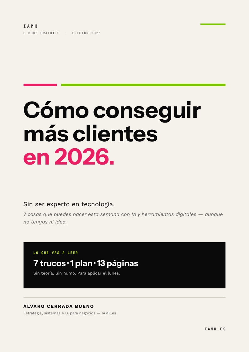 Portada del e-book «Cómo conseguir más clientes en 2026»
